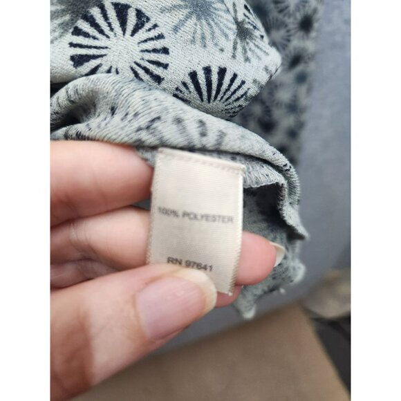 J. Jill Womens Petite Ruffle Front Long Sleeve Blouse Size LP 100% Polyester Mac - Picture 3 of 6